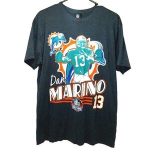 Vintage Miami Dolphins Dan Marino 13 Hall of Fame t shirt L NFL Team Apparel